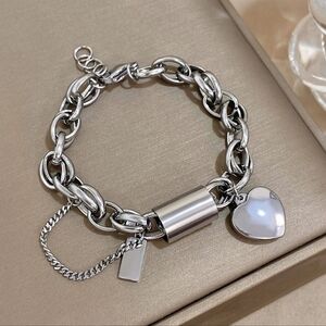 Silver Heart Charm Bracelet